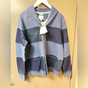 New with tags Lucky Brand - Men’s Cardigan Sweater Blue